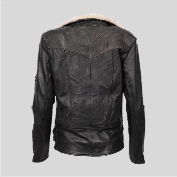 Pele Che Coco Hepburn Leather Bomber Motorcycle Jacket - Picture 11 of 12